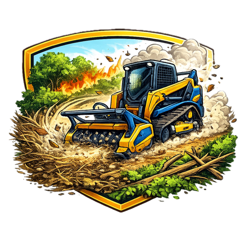 Brush clearance and fire safety illustration