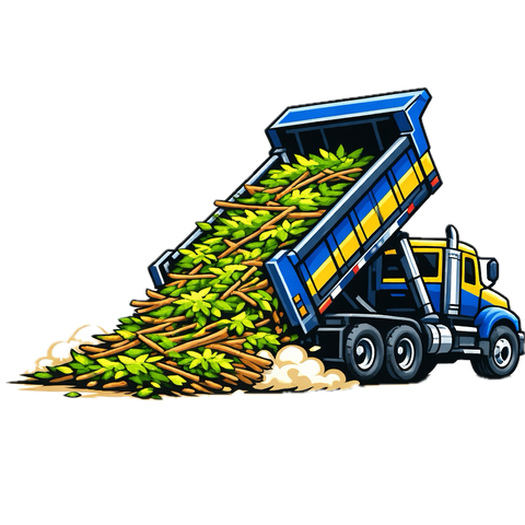 Junk removal and hauling illustration